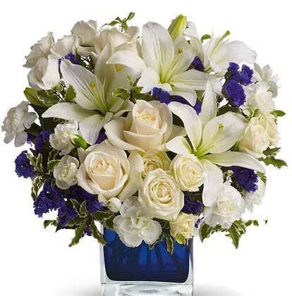 Violets in Blue